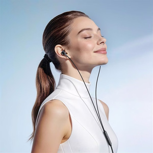 Hoco M119A -langalliset mikrofonilliset kuulokkeet, 3,5 mm:n / USB-C-liitin, mustat