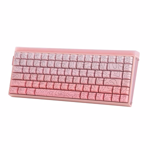 HERO84 HE PINK+Gradient+Contour Dragon King RGB AULA gasket näppäimistö