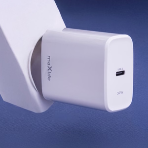 Maxlife MXTC-10-30C PD QC laturi 1x USB-C 30W, valkoinen