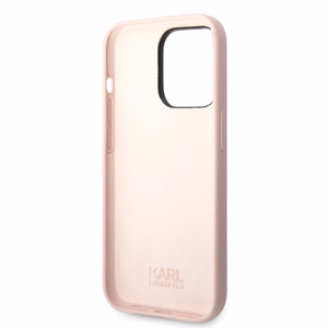 Karl Lagerfeld Silicone Choupette suojakuori iPhone 14 Pro Max:lle - vaaleanpunainen
