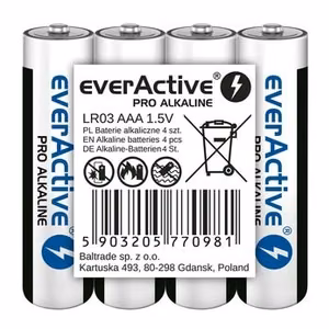 Alkaliparistot AAA / LR03 everActive Pro 4 kpl