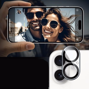 Tech-Protect Cam Fit+ kameran suojus iPhone 17:lle - kirkas