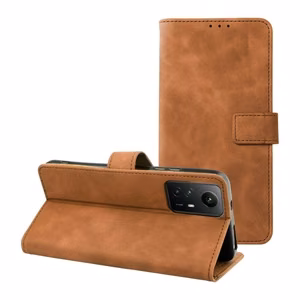 Flip-suojakuori Xiaomi Redmi NOTE 12S:lle Tender Book ruskea
