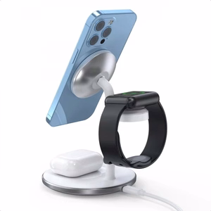 Langaton laturi Choetech T585-F 3in1 valkoinen 15W (iPhone / Apple Watch / Airpods)