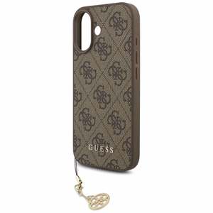 Guess 4G Charms Collection MagSafe Suojakuori iPhone 17:lle - ruskea