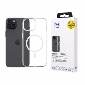 3mk Armor Magcase -suojakuori iPhone 15 Plus:lle - läpinäkyvä