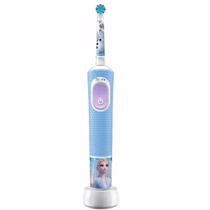 Oral-B sähköhammasharja Vitality PRO Kids Frozen, ladattava, lapsille, mukana tulevien harjaspäiden määrä 1, hampaiden puhdistustilojen määrä 2, sininen