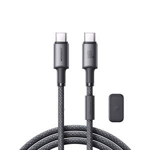 Joyroom S-A50 Unlimited Series 60W USB-C - USB-C -kaapeli magneettisella kaapelinorganisaattorilla 1,2 m - harmaa