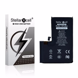 StellarXcell Diagnostic -akku Apple iPhone 14 Pro Max -puhelimeen, 4330 mAh (vakiokapasiteetti + laadukas BMS-kopio)