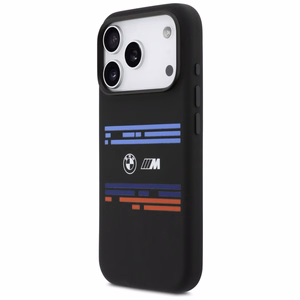 BMW M Silicon Horizontal Line MagSafe Suojakuori iPhone 17 Prolle - Musta