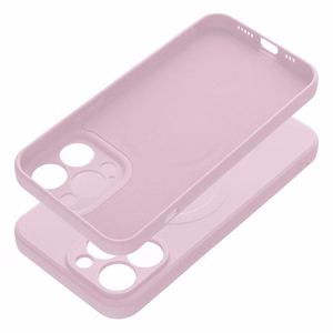 Silikoninen Suojakuori iPhone 13 PRO:lle Mag Cover MagSafe-yhteensopiva vaaleanpunainen