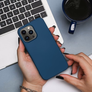 Silikoninen suojakuori sininen Xiaomi Redmi Note 15 4G:lle