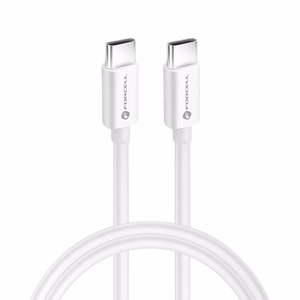 Kaapeli USB C - USB C Forcell F-Energy QC4.0 PD 3A 60W 1 m C338 valkoinen