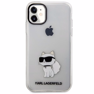 Karl Lagerfeld Ikonik Choupette -suojakuori iPhone 11 / Xr:lle - läpinäkyvä