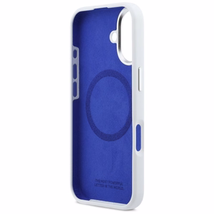 BMW M Silicon Horizontal Line MagSafe Suojakuori iPhone 17:lle - Valkoinen