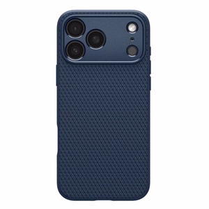 Spigen Liquid Air suojakuori mallille iPhone 18 Pro / 17 Pro – väri: tummansininen