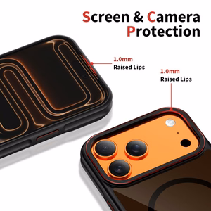 Tech-Protect MagHybrid MagSafe Suojakuori iPhone 17 Pro -lle - musta ja punainen