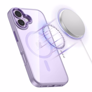 Tech-Protect MagMat MagSafe Suojakuori iPhone 17:lle - Läpinäkyvä Violetti