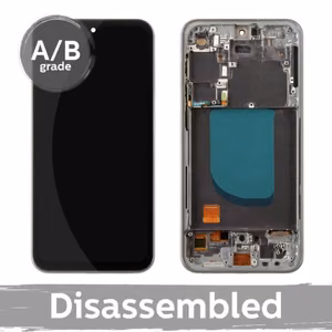 Samsung S711 S23 FE LCD-näyttö kehyksellä / grafiitinharmaa / (9.5/10 purettu)