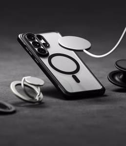 Ringke Fusion Bold Magnetic MagSafe Suojakuori Samsung Galaxy S26 Ultra:lle kirkas musta