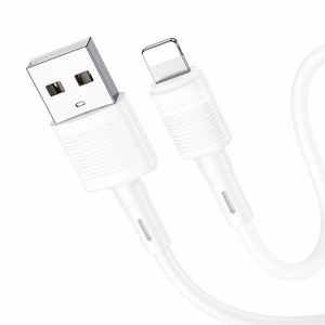 Kaapeli USB-A Lightning Hoco 2,4A 1 m X83 valkoinen