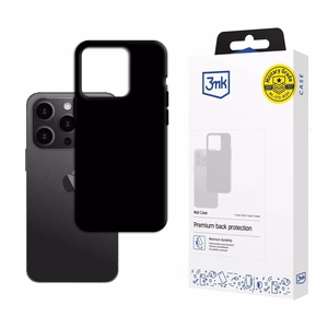 Apple iPhone 15 Pro - 3mk Matt Case musta