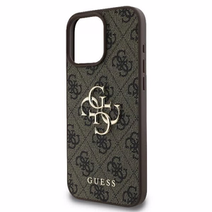 Guess 4G Big Logo kotelo iPhone 16 Pro Max - ruskea