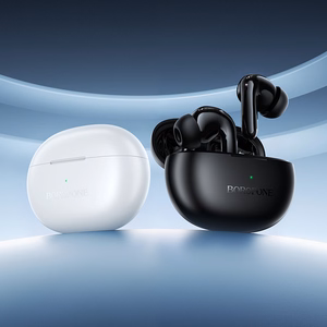 Mustat TWS Bluetooth -kuulokkeet Borofone FQ16 Star, ANC+ENC, Smart AI
