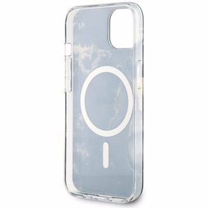 Guess GUHMP14MHTMRSK iPhone 14 Plus 6.7 musta/musta suojakuori Golden Marble MagSafe