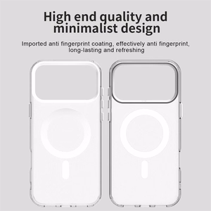 Valkoinen magneettinen PC-, PET- ja TPU-hybridisuojakuori puhelimelle iPhone 18 Pro Max / 17 Pro Max