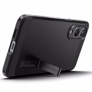 Spigen Tough Armor MagSafe Suojakuori Samsung Galaxy S25 Edge:lle - musta