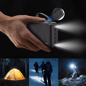 Dudao K11 Max 30000mAh Powerbank sisäänrakennetuilla kaapeleilla - musta