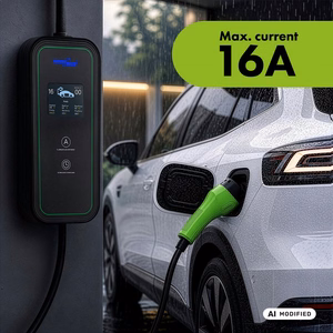 GreenBlue kannettava EV/PHEV-laturi, Type 2, kaapelin pituus 6,8 m, IP65, 11 kW, 220–380 V AC, 50/60 Hz, 16 A, 3-vaiheinen, GB1100