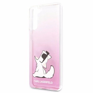 Karl Lagerfeld Choupette Fun Case for Samsung Galaxy S21+ - Pink