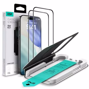 ESR UltraFit Karkaistu lasi 2-pakkaus iPhone 17 Pro:lle - Läpinäkyvä
