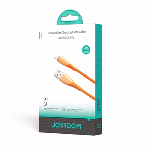 Joyroom S-A59 Vibrant Series 3A USB-A - Lightning Kaapeli 1,2m - oranssi