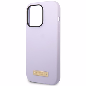 Guess GUHMP14LSBPLU iPhone 14 Pro 6.1 violetti/violetti kovakuori Silicone Logo Plate MagSafe