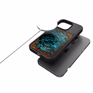 STM Reveal lämpöön reagoiva MagSafe-suojakuori iPhone 15 -laitteelle, musta