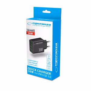 Esperanza EZC107K verkkolaturi 36W musta