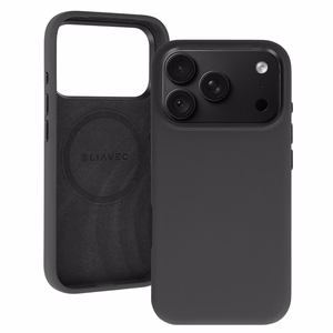 Liavec Silky -suojakuori metallisella kamerakehyksellä mallille iPhone 18 Pro Max/17 Pro Max, musta