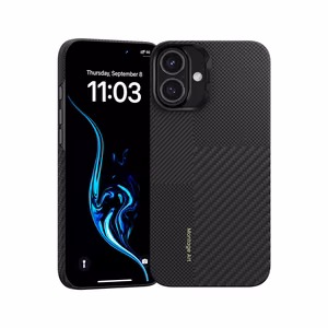 Benks Montage Magnetic Armor Air Kevlar Suojakuori PC Frame 600D+1500D (M064) iPhone 16 Plus:lle musta