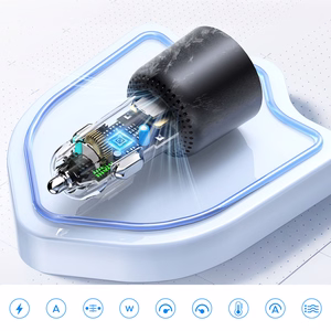 Orico HyperDrive 165W USB-A + 2x USB-C autolaturi - musta