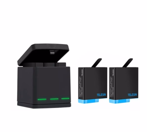 Telesin Box kolmikanavainen laturi GoPro Hero 5/6/7/8 + 2 akkua (GP-BNC-801)