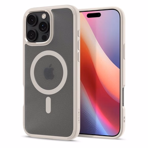 Spigen Ultra Hybrid Mag MagSafe Suojakuori iPhone 16 Pro Max 6,9 - huurrettu luonnontiitaani