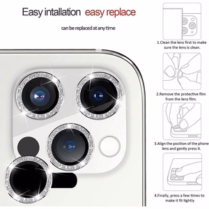 Karkaistu lasi HARD DIAMOND kameraobjektiivielle Samsung Galaxy S24 Plus:lle - musta - 3 kpl
