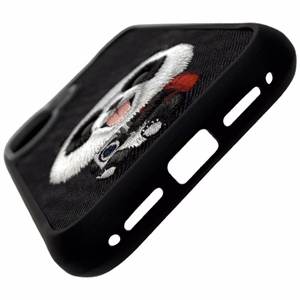 NIMMY Suojakuori BIG EYED PET 2.0 Panda iPhone 17:lle - musta
