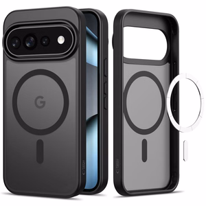 Tech-Protect Magmat MagSafe-suojakuori Google Pixel 9 / 9 Pro / 10 / 10 Pro / 11 / 11 Pro -malleille, mattamusta