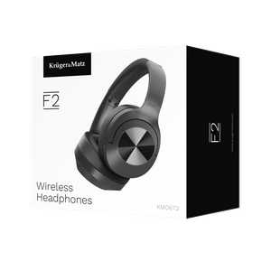 Kruger&Matz F2 langattomat on-ear-kuulokkeet, mustat