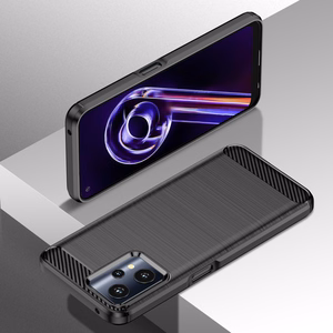 Carbon Case Joustava kansi Realme 9 Pro musta
