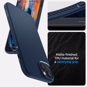 Spigen Liquid Air -kotelo iPhone 14 Plus -puhelimelle - sininen